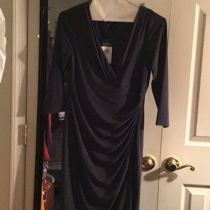 Grey dress with split